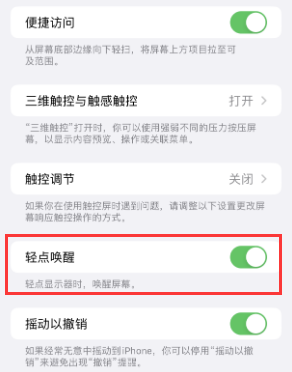 张湾苹果授权维修站分享iPhone轻点无法唤醒怎么办 