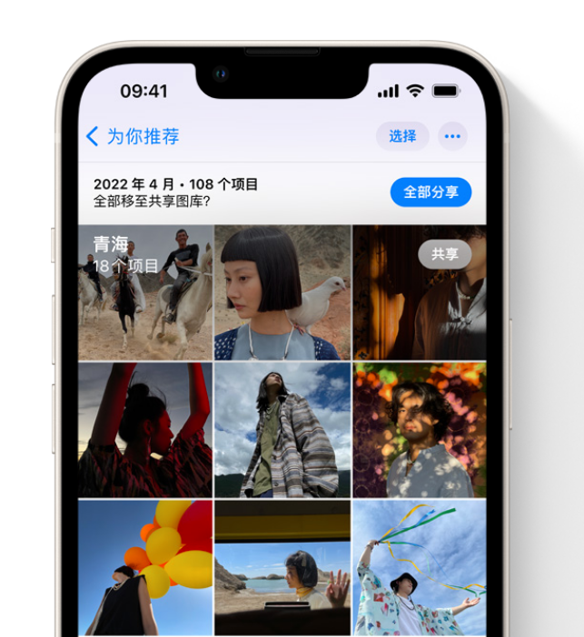 张湾苹果维修网点分享在 iPhone 上使用共享图库 